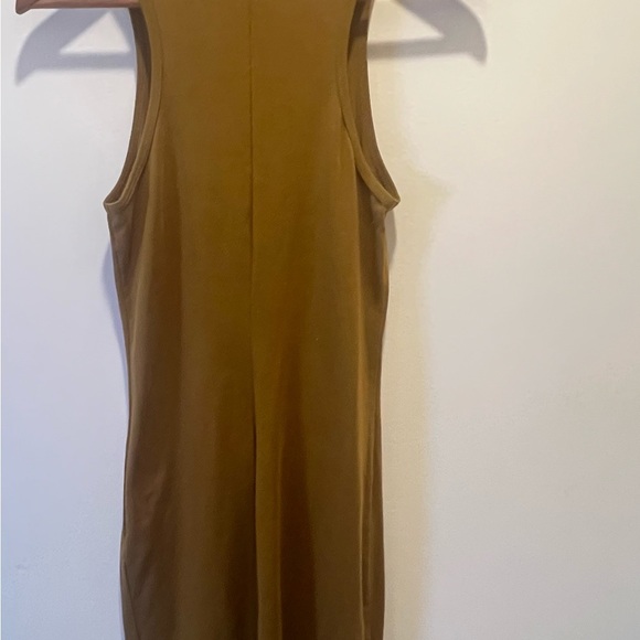 FOREVER 21 Women Mustard Brown Solid Bodycon Dress Size Large - Picture 5 of 10